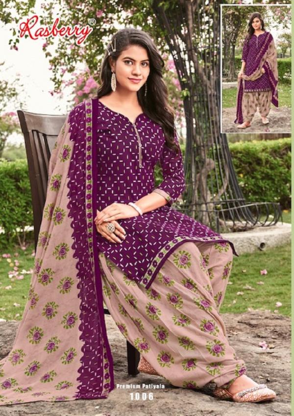 Rasberry Premium Patiyala Vol 1 Designer Cotton Dress Material